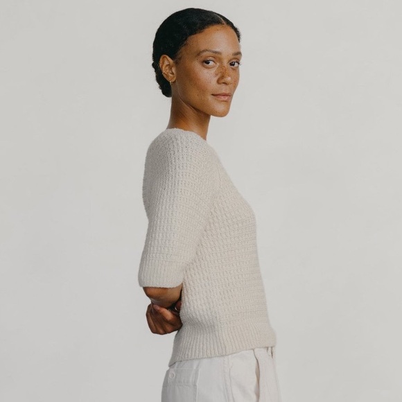 Ozma Alpaca Cotton Knit Pullover Sweater - Picture 2 of 12